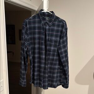 Men's Blue Plaid Shirt
